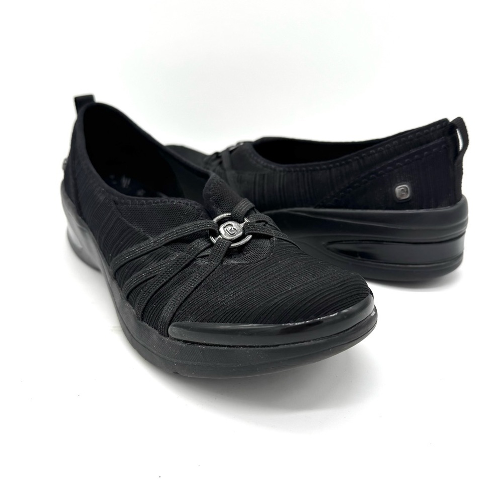 BZees Rosie cushion black slip on ballet flats